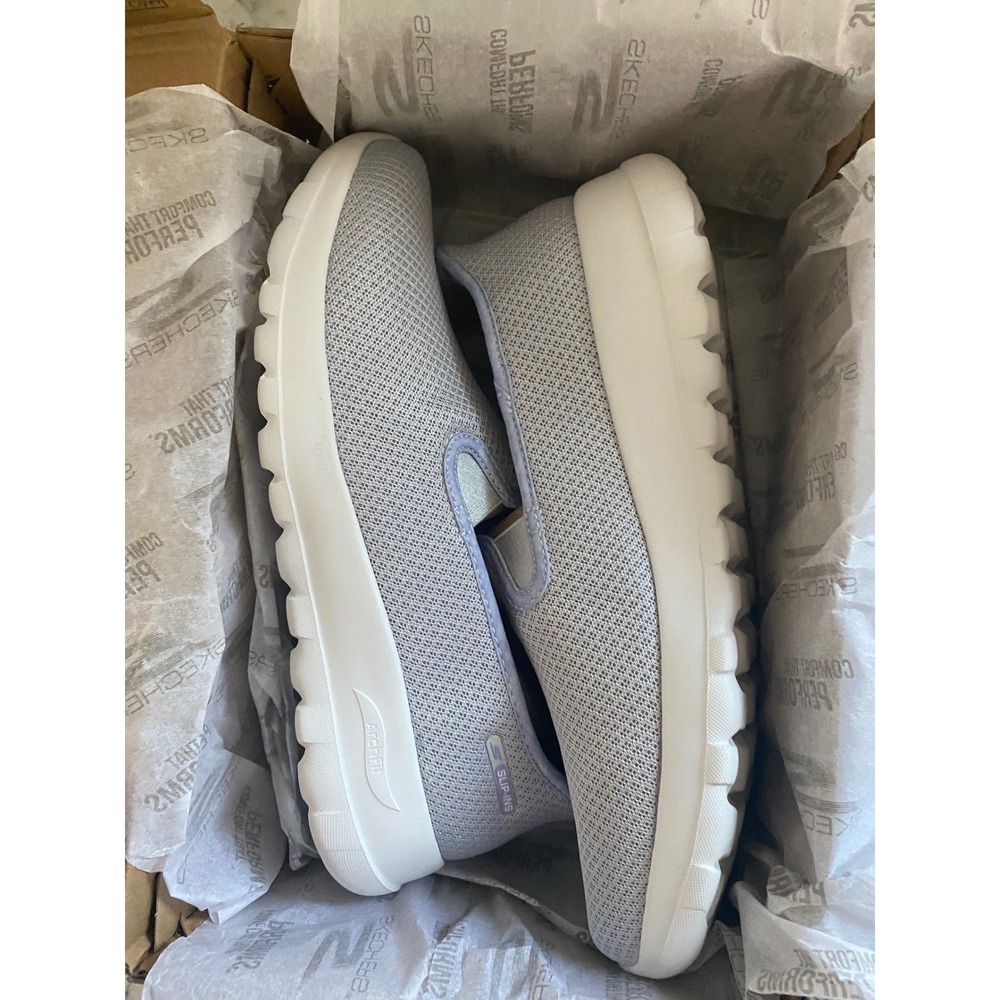 Skechers Go Walk Arch Fit Joy Stefani Hands Free Slip-ins Light Gray 126303 LTGY